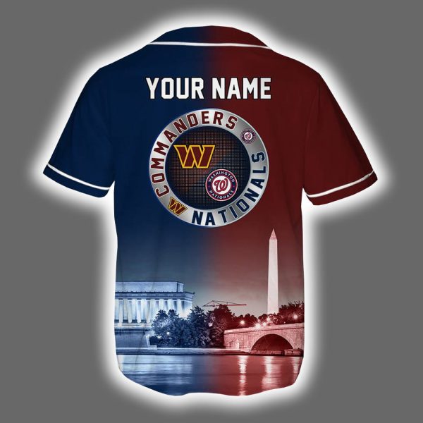 Commanders x Nationals Personalized Jersey 3