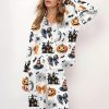 Coquette Halloween Silky Satin Pajama Set 2