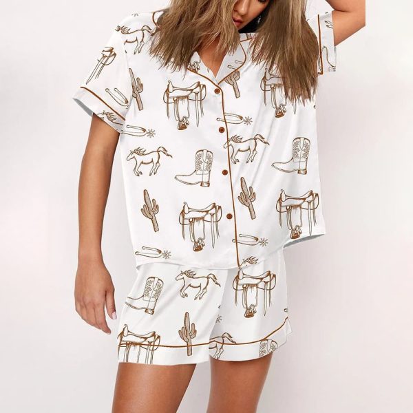 Country And Western Satin Pajama Set