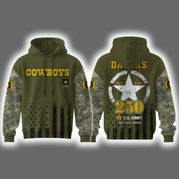 Cowboys US ARMY 250th Birthday Celebration 2025 Hoodie