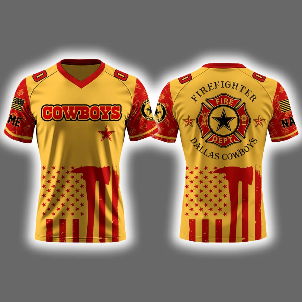 Cowboys x Firefighter Appreciation Night 2025 Football Jersey Cowboys x Firefighter Appreciation Night 2025 Football Jersey