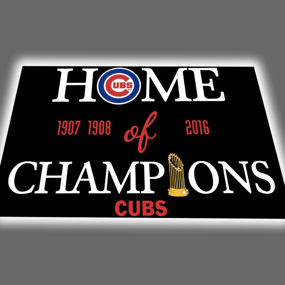 Cubs Home of Champions Doormat Cubs Home of Champions Doormat