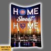Cubs x Bears Home Sweet Home Skyline Customized Blanket