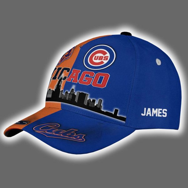 Cubs x Bears Skyline Personalized Hat 2