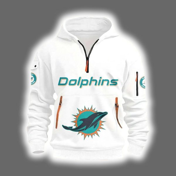 Dolphins Rivalries Quarter Zip Hoodie 2025 2