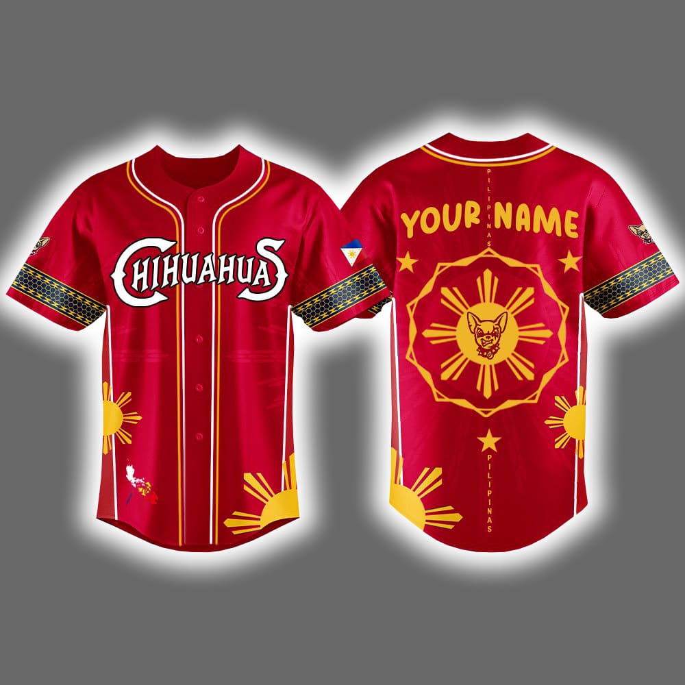 El Paso Chihuahuas x Filipino Heritage Celebration 2025 Baseball Jersey El Paso Chihuahuas x Filipino Heritage Celebration 2025 Baseball Jersey