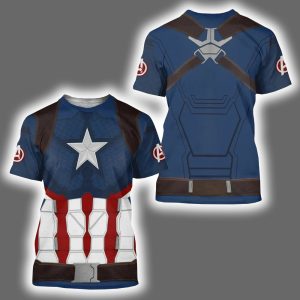 Captain America Halloween Costume Shirt