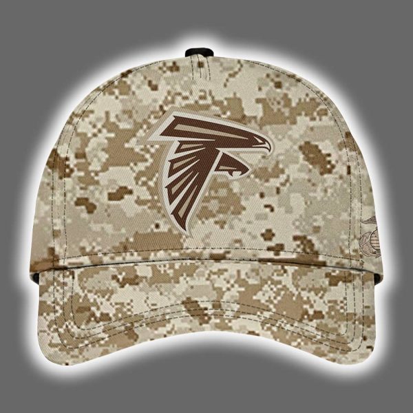 Falcons 2025 United State Mine Corps 250th Anniversary Hoodie Joggers Cap 3