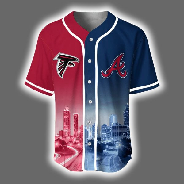 Falcons x Braves Skyline Personalized Jersey 2