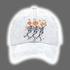 Fck Trump Skeleton Halloween Print Baseball Cap 3