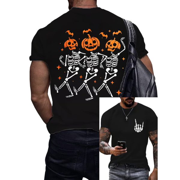 Fck Trump Skeleton Halloween Two-Sided Shirt