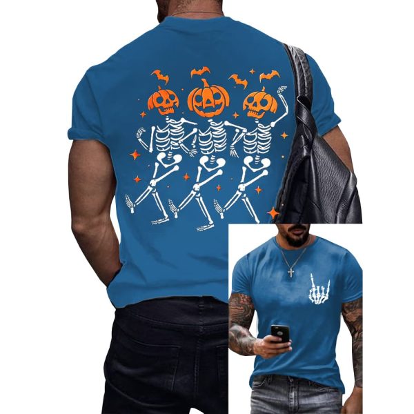 Fck Trump Skeleton Halloween Two Sided Shirt 2