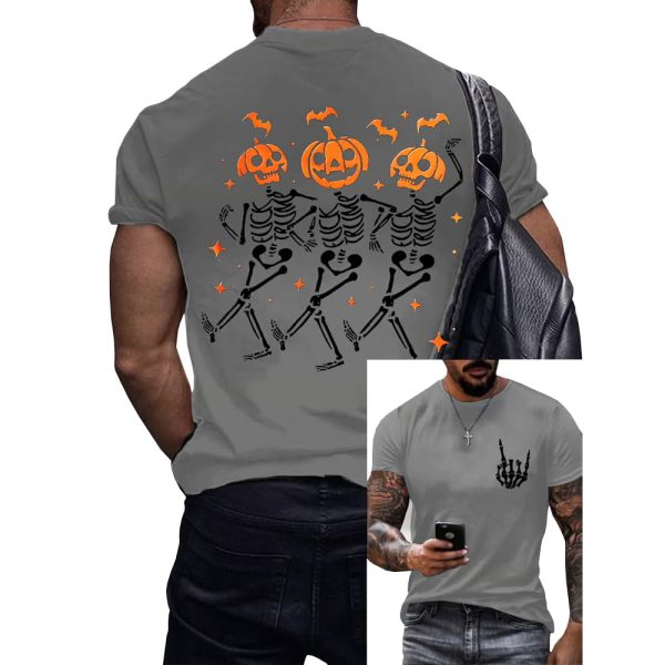 Fck Trump Skeleton Halloween Two Sided Shirt 3