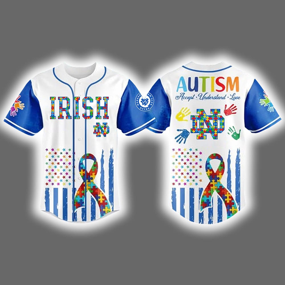 Fighting Irish 2025 Autism Awareness Month Jersey Fighting Irish 2025 Autism Awareness Month Jersey