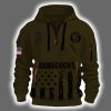 Gamecocks x Military Appreciation 2025 Camo Quarter Zip Hoodie