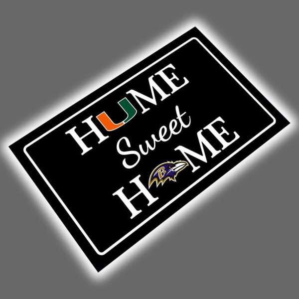 Hurricanes x Ravens Home Sweet Home Doormat 2