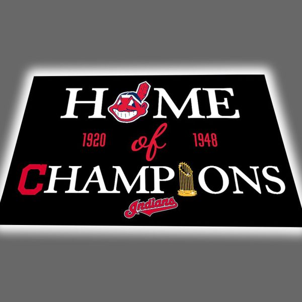 Indians Home of Champions Doormat