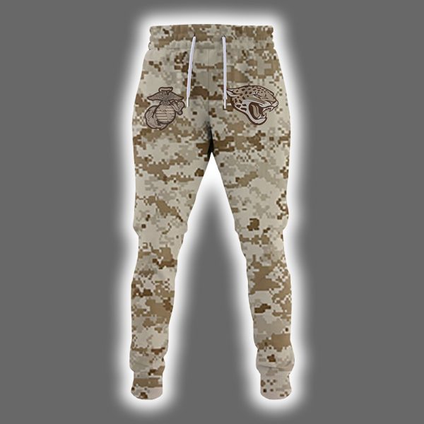 Jaguars 2025 United State Mine Corps 250th Anniversary Hoodie Joggers Cap 2
