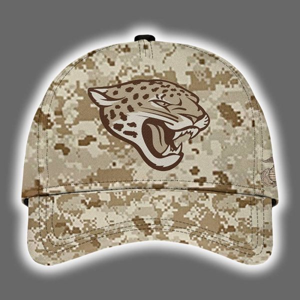 Jaguars 2025 United State Mine Corps 250th Anniversary Hoodie Joggers Cap 3