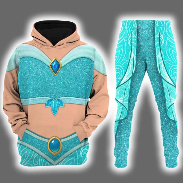 Jasmine Aladdin Halloween Costume Hoodie Joggers