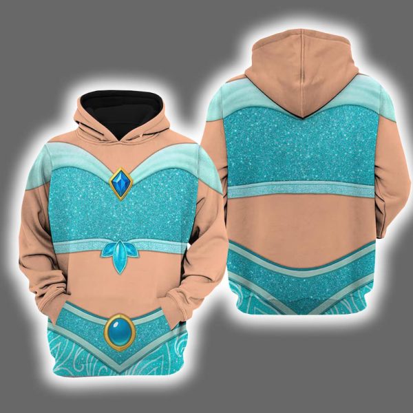 Jasmine Aladdin Halloween Costume Hoodie Joggers 2