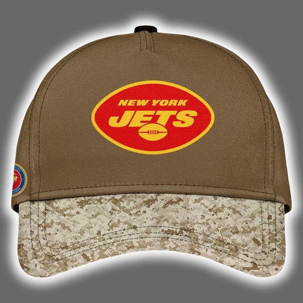 Jets USMC 250th Birthday Celebration Night Game 2025 Hoodie Joggers Cap 3