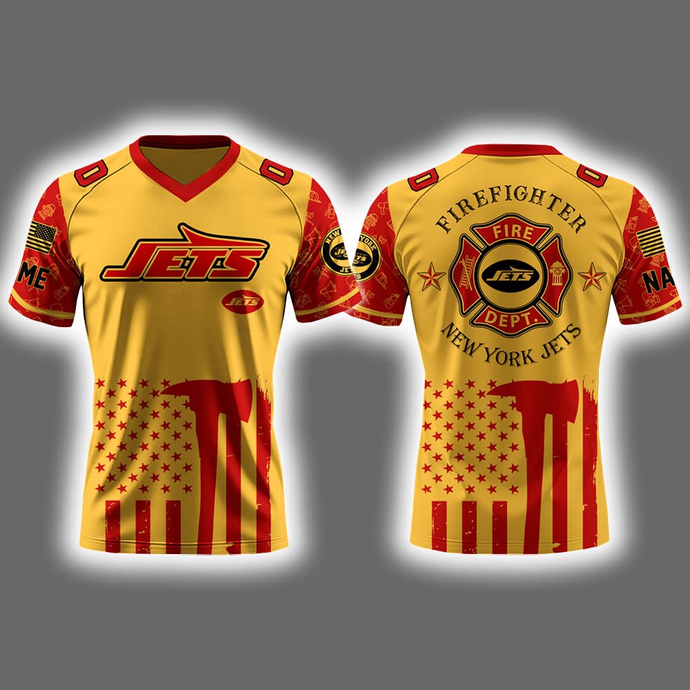 Jets x Firefighter Appreciation Night 2025 Football Jersey Jets x Firefighter Appreciation Night 2025 Football Jersey
