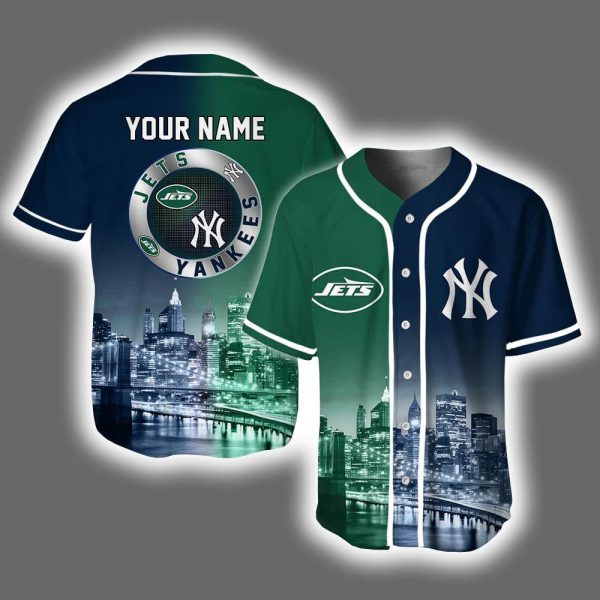 Jets x Yankees Skyline Personalized Jersey