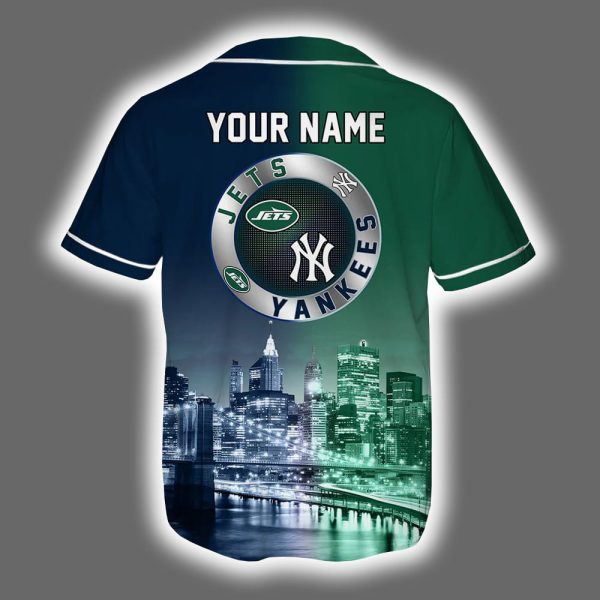 Jets x Yankees Skyline Personalized Jersey 3