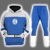 Johnny Storm Human Torch Fantastic Four First Steps Halloween Costume Hoodie Joggers