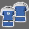 Johnny Storm Human Torch Fantastic Four First Steps Halloween Costume Shirt