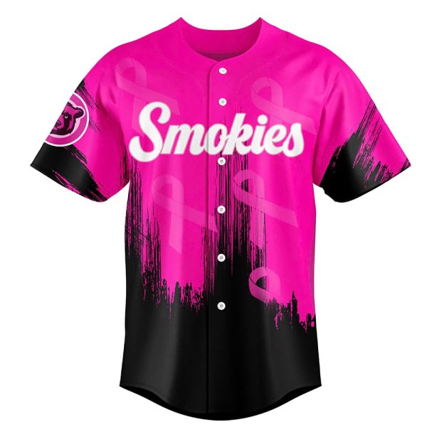 Knoxville Smokies Paint The Park Pink 2025 Jersey 2