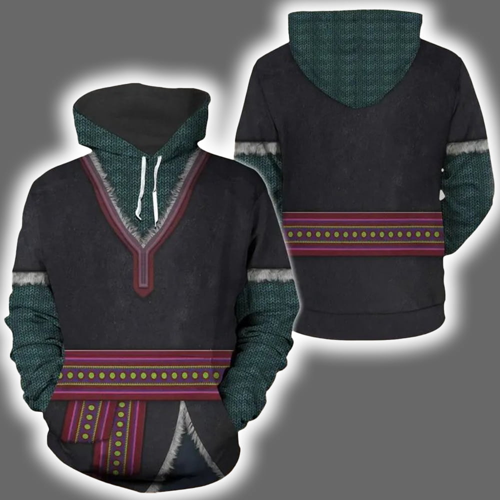 Kristoff Frozen Costume Halloween Hoodie Kristoff Frozen Costume Halloween Hoodie