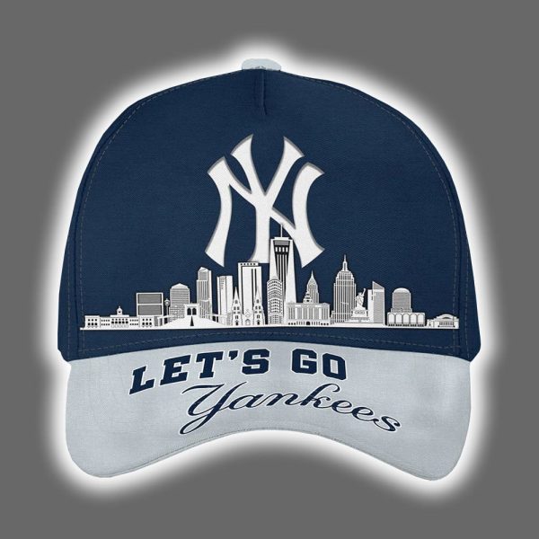 Let's Go Yankees Skyline Customized Cap