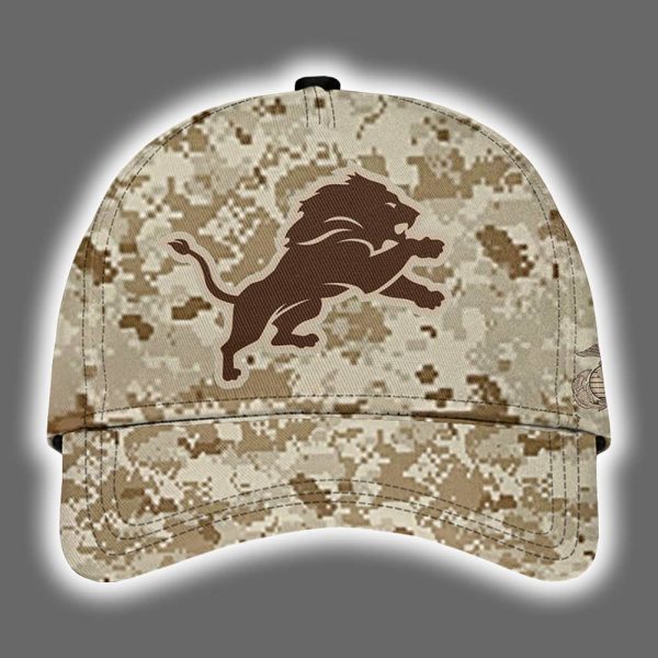 Lions 2025 United State Mine Corps 250th Anniversary Hoodie Joggers Cap 3