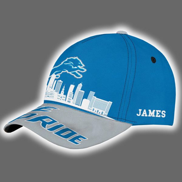 Lions One Pride Skyline Customized Cap 2