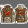 Lions USMC 250th Birthday Celebration Night Game 2025 Hoodie Joggers Cap