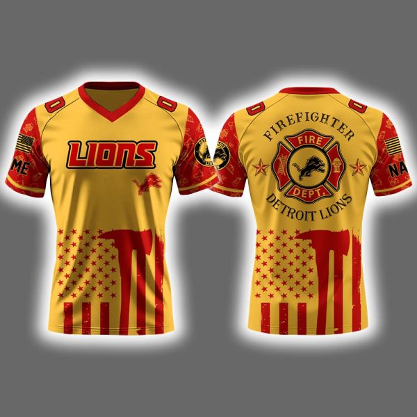 Lions x Firefighter Appreciation Night 2025 Football Jersey