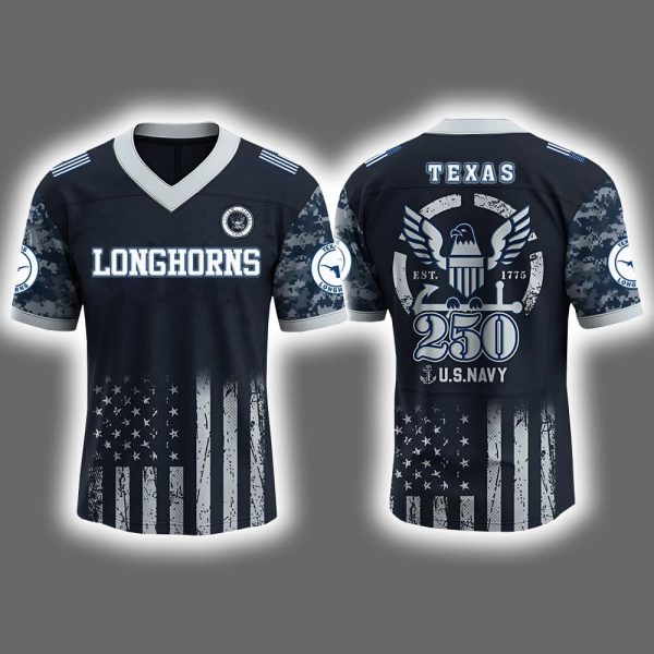 Longhorns US Navy 250th Birthday Celebration 2025 Jersey
