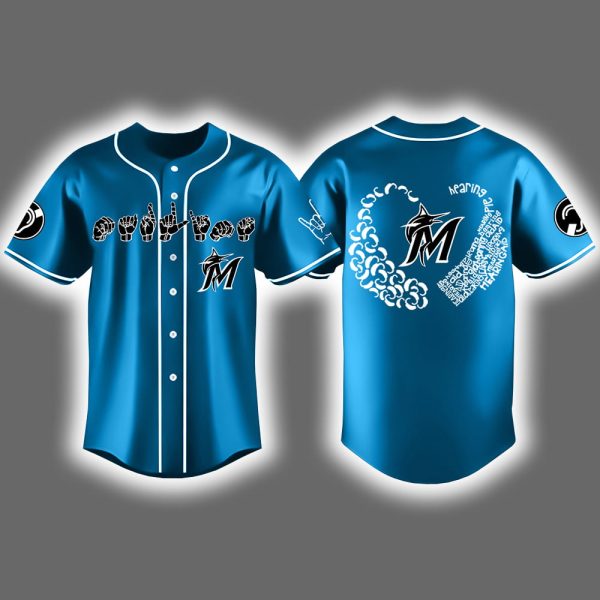 Marlins Deaf & Hard-of-Hearing Awareness Day 2025 Jersey