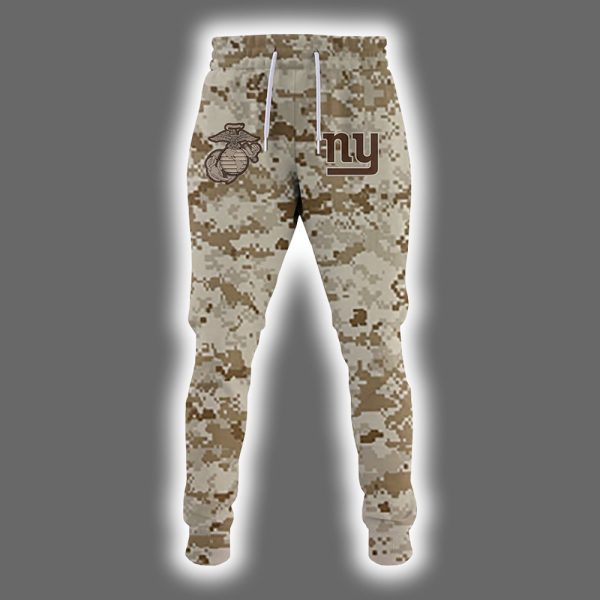 NY Giants 2025 United State Mine Corps 250th Anniversary Hoodie Joggers Cap 2