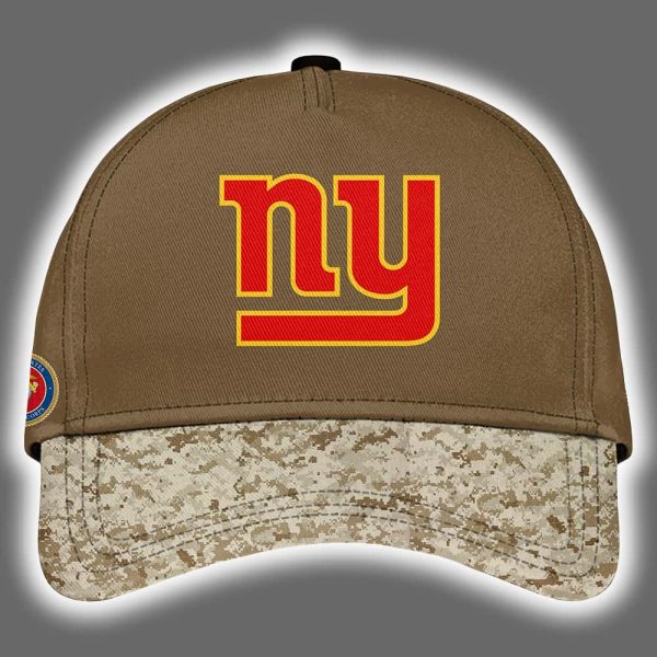 NY Giants USMC 250th Birthday Celebration Night Game 2025 Hoodie Joggers Cap 3