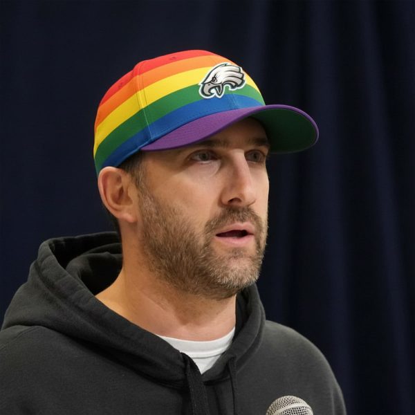 Nick Sirianni Eagles Rainbow Hat