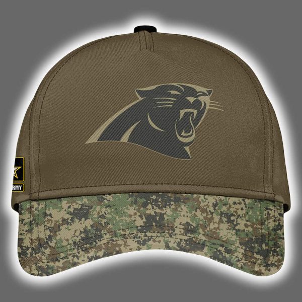 Panthers US Army 250th Birthday Celebration Night Game 2025 Hoodie Joggers Cap 3