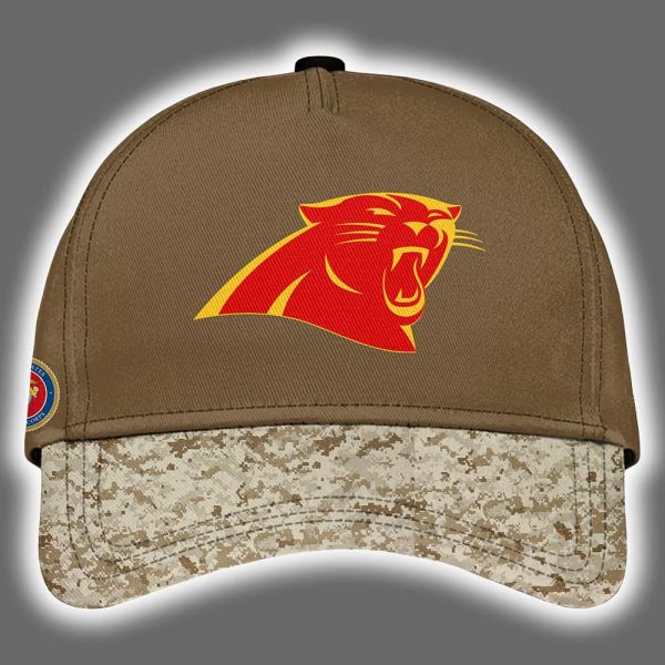 Panthers USMC 250th Birthday Celebration Night Game 2025 Hoodie Joggers Cap 3