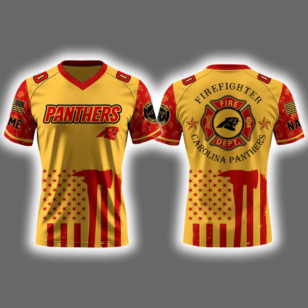 Panthers x Firefighter Appreciation Night 2025 Football Jersey Panthers x Firefighter Appreciation Night 2025 Football Jersey