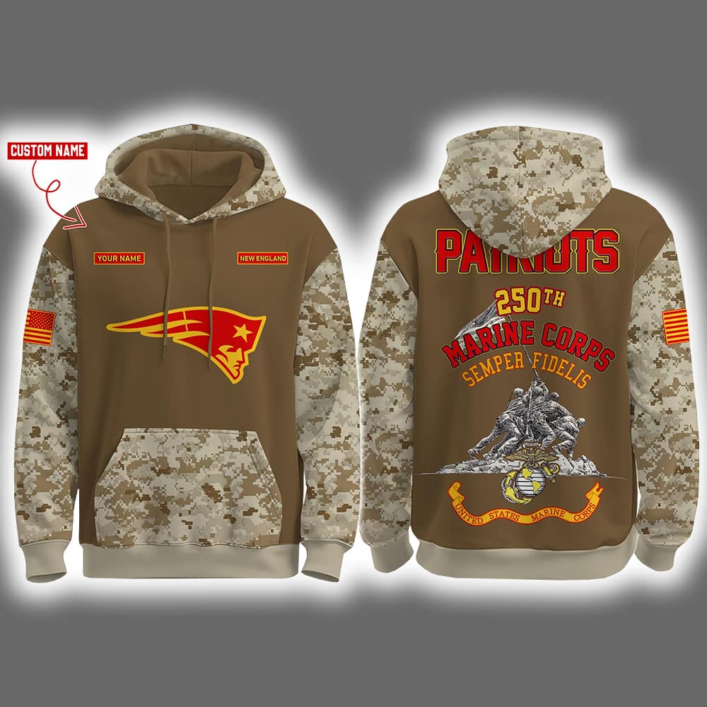 Patriots USMC 250th Birthday Celebration Night Game 2025 Hoodie Joggers Cap Patriots USMC 250th Birthday Celebration Night Game 2025 Hoodie Joggers Cap