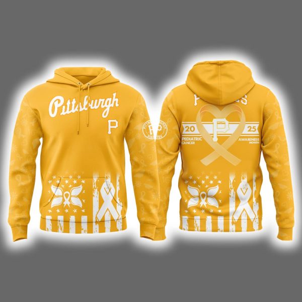 Pirates Pediatric Cancer Awareness Day 2025 Hoodie Joggers Cap