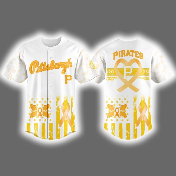 Pirates Pediatric Cancer Awareness Day 2025 Jersey 2