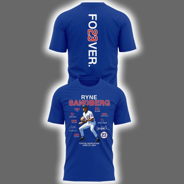 RIP Fo23ver Ryne Sandberg Honor The Legend Cubs Two-Sided Shirt